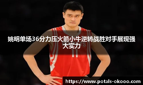 姚明单场36分力压火箭小牛逆转战胜对手展现强大实力